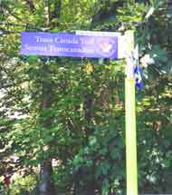 Trans-Canada Trail Sign